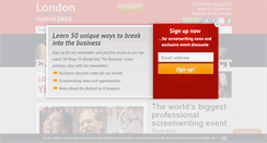 Desktop Screenshot of londonscreenwritersfestival.com