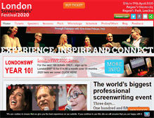 Tablet Screenshot of londonscreenwritersfestival.com